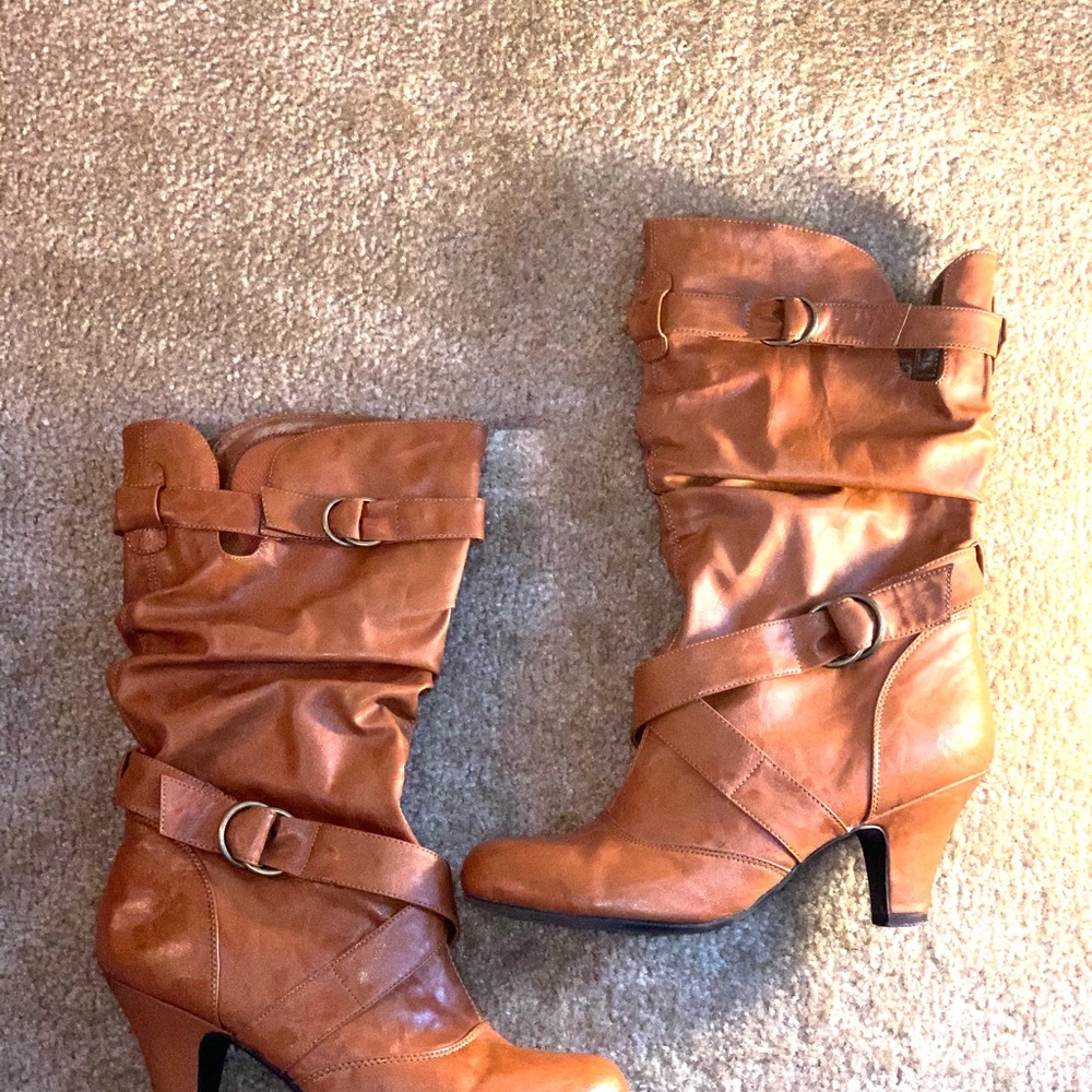 Tan leather boots - Picture 5 of 5